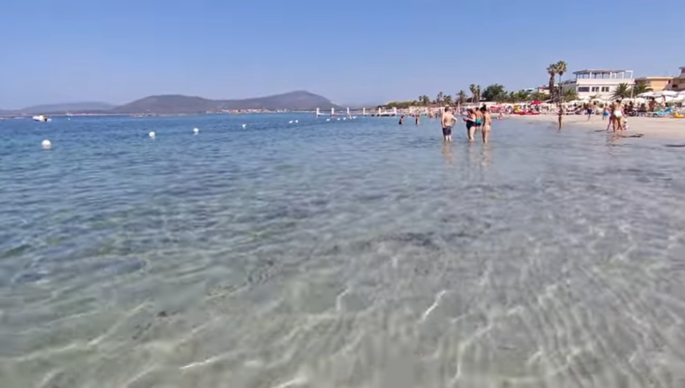 Lido di San Giovanni beach and waterfront near central Alghero
